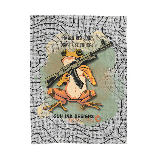 Velveteen Plush Blanket - Don't Get Froggy
