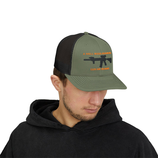 Snapback Trucker Cap - A Well Regulated Militia