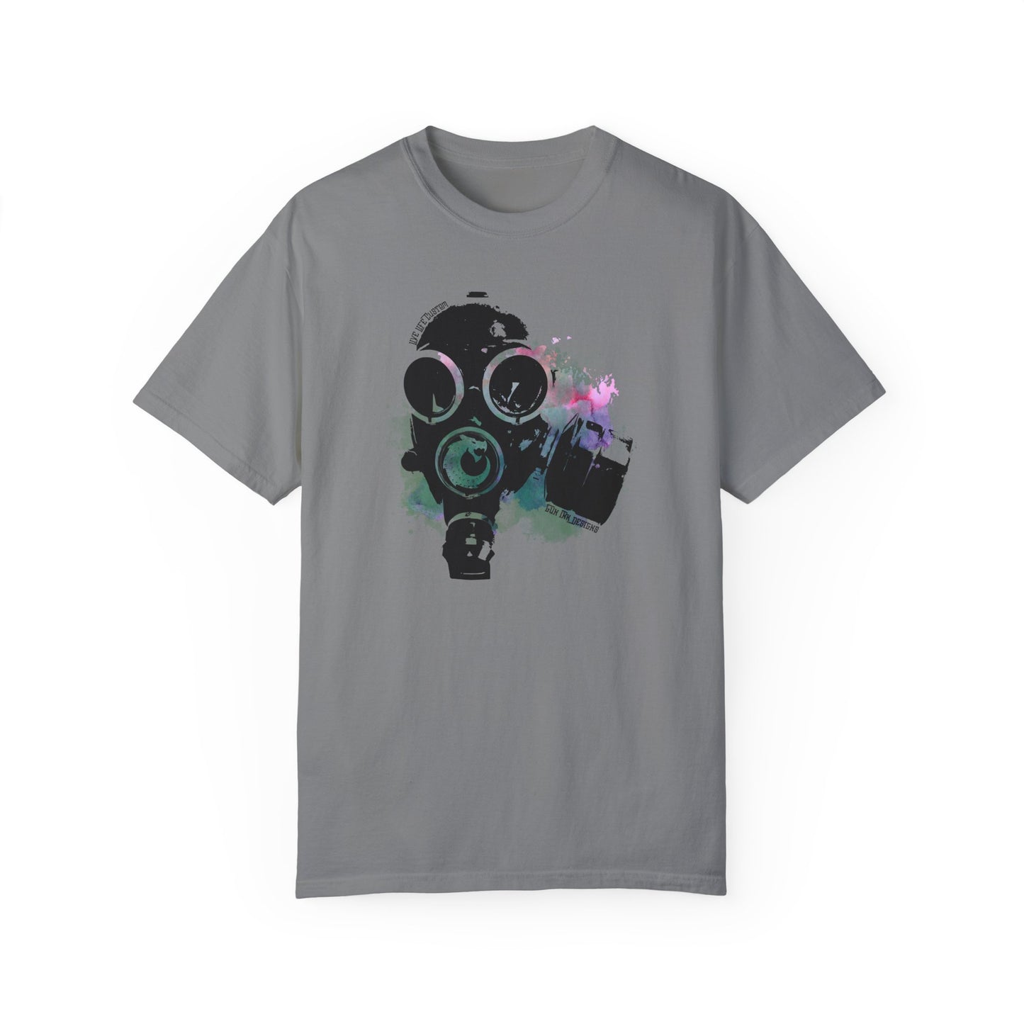 Garment-Dyed T-shirt - Gas Mask 1