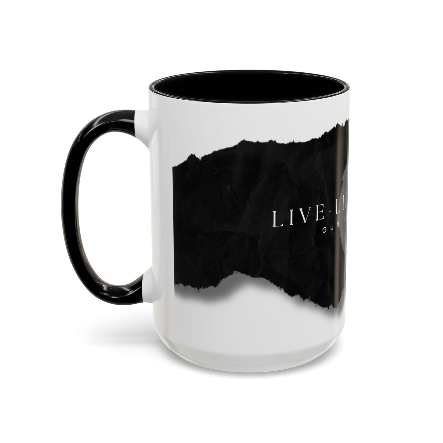 Accent Coffee Mug (11, 15oz) - Torn Paper