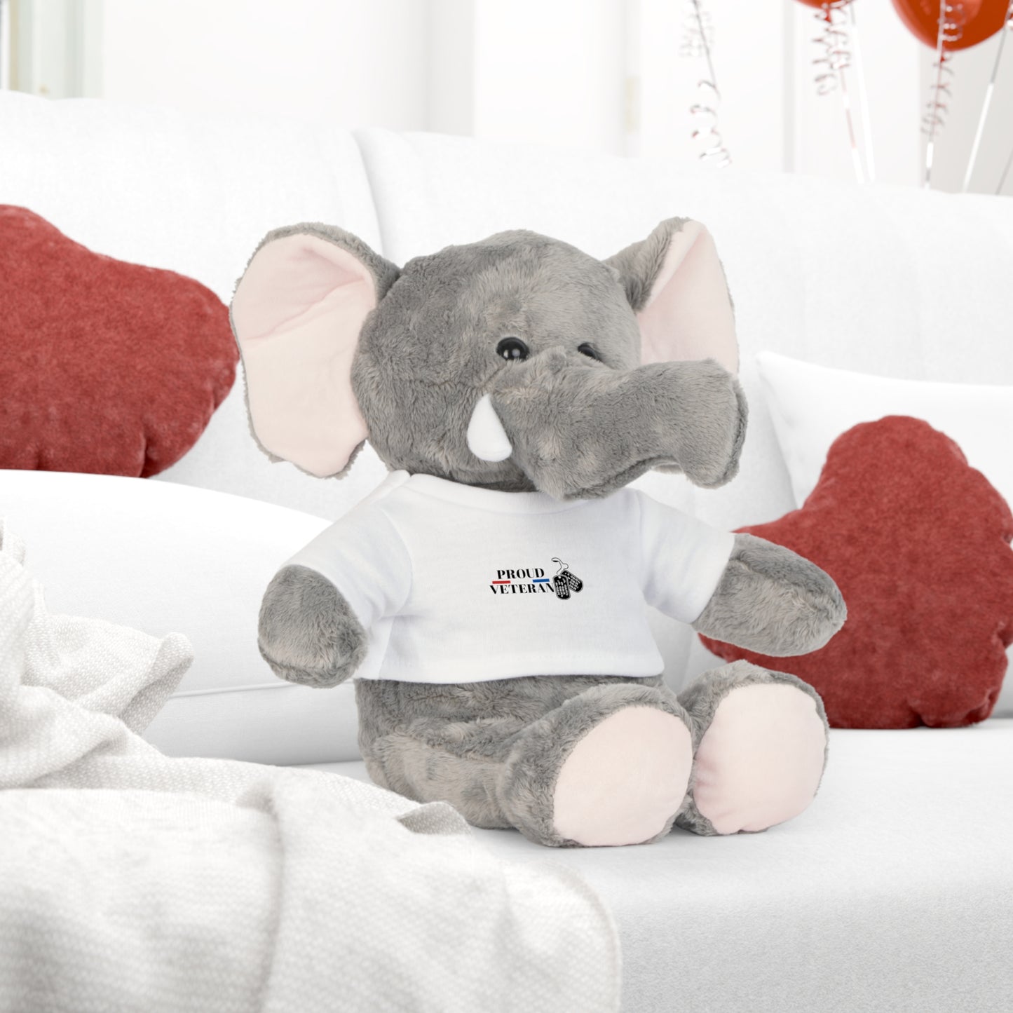 Plush Toy with T-Shirt - Proud Veteran