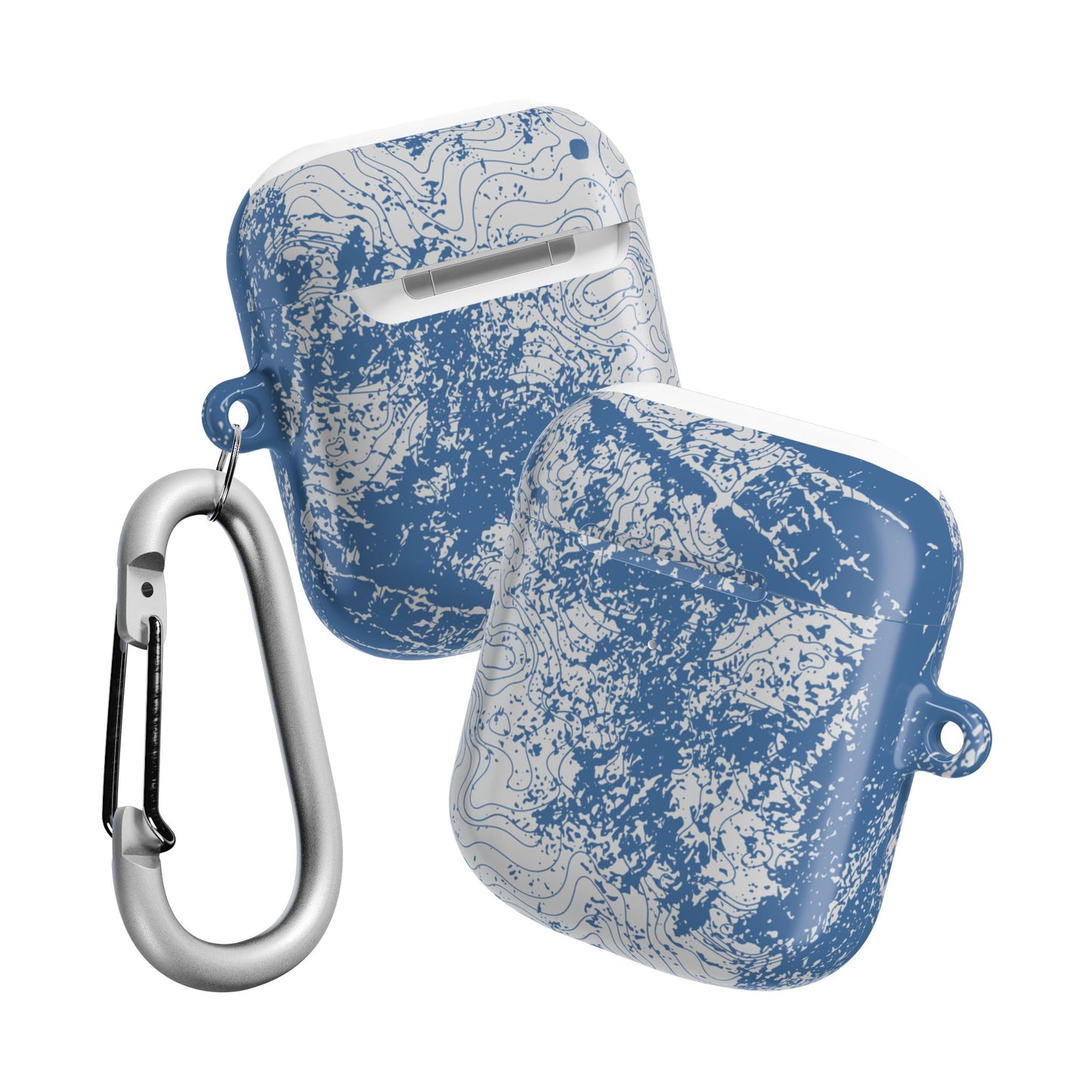 Blue Topography AirPod Case