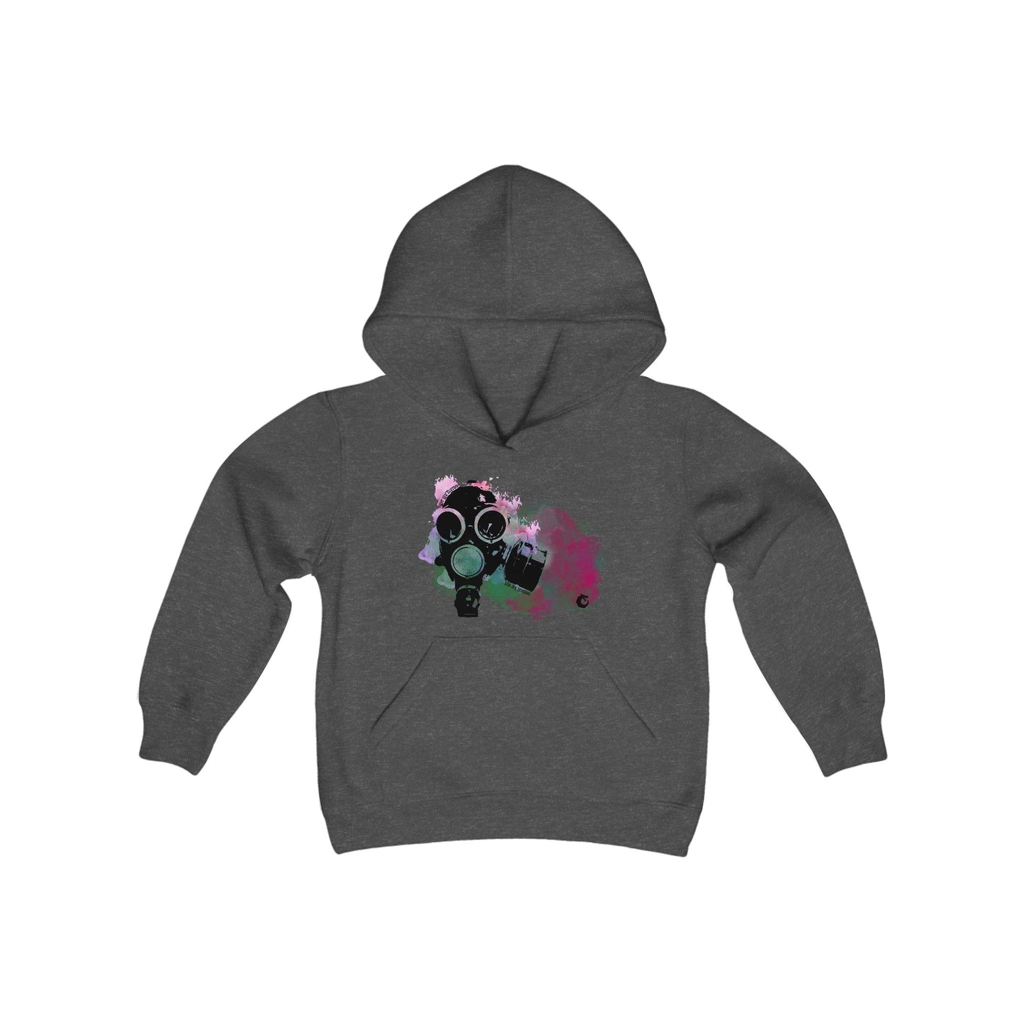 Youth Heavy Blend Hooded Sweatshirt - Gas Mask