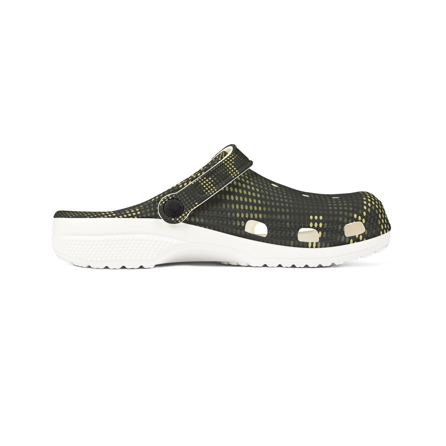 Trendy EVA Foam Rubber Clogs - Dark Green dot camo
