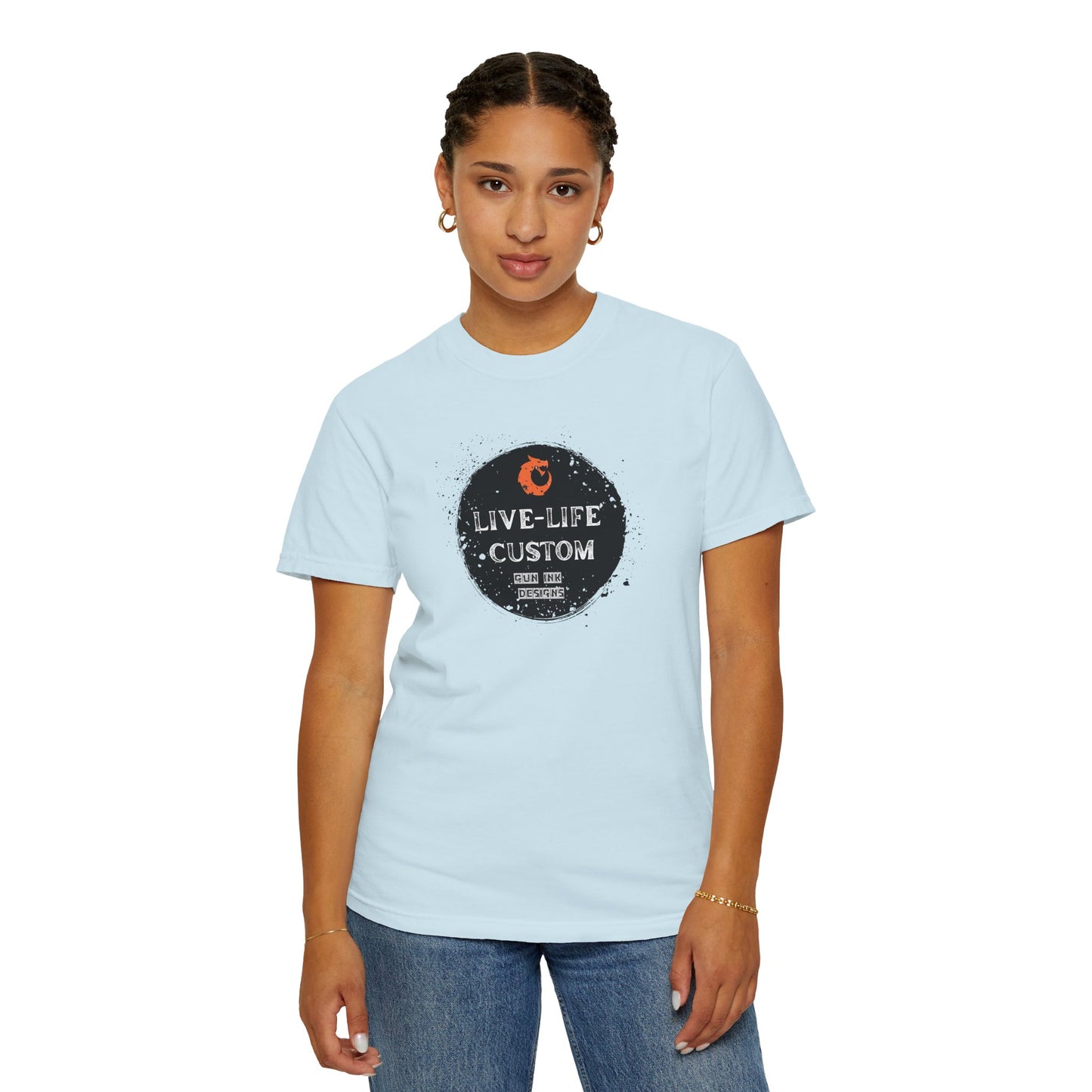 Garment-Dyed T-shirt - Black Circle