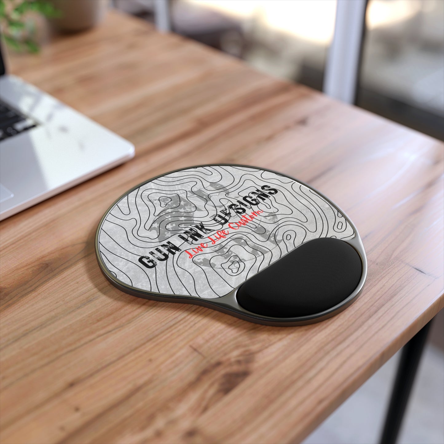 Mouse Pad With Wrist Rest - Flag Dragon