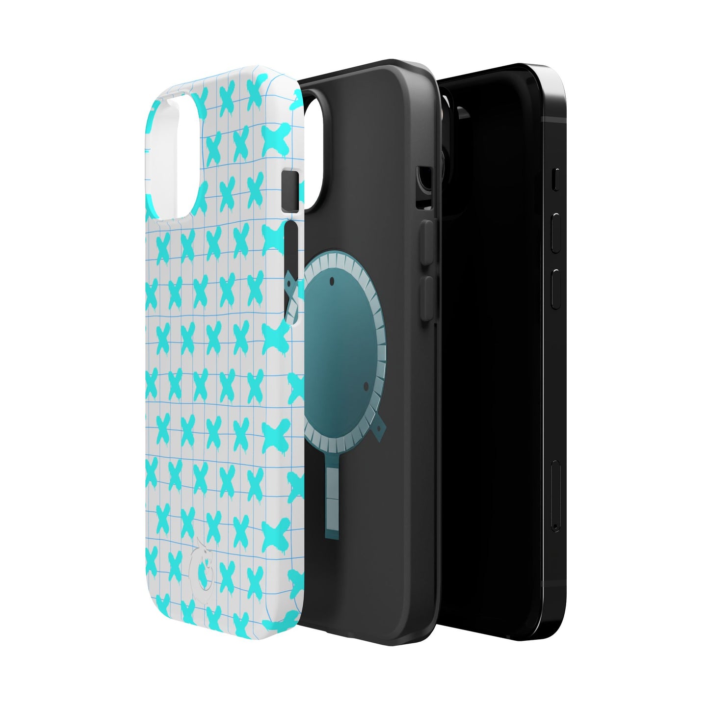 Magnetic Tough Cases - Blue X