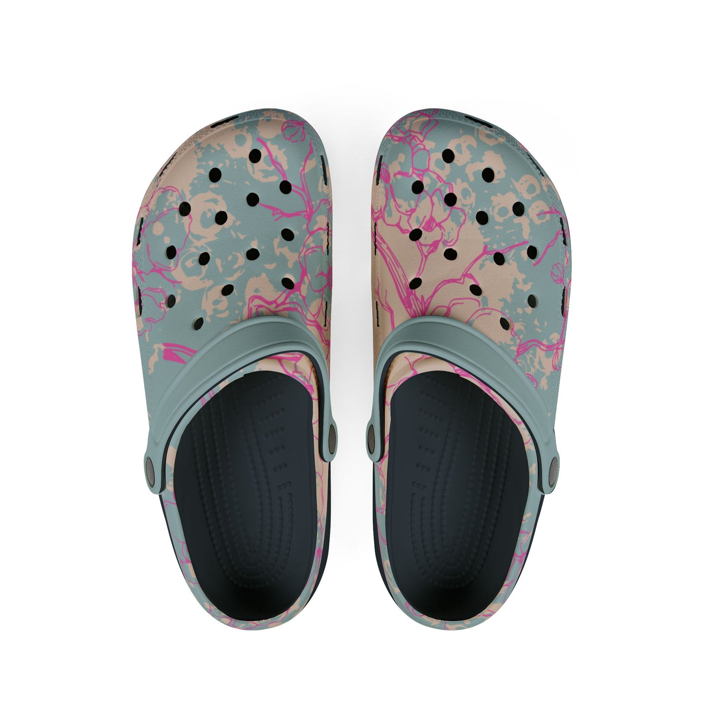 Cherry Blossom - Foam slip ons.