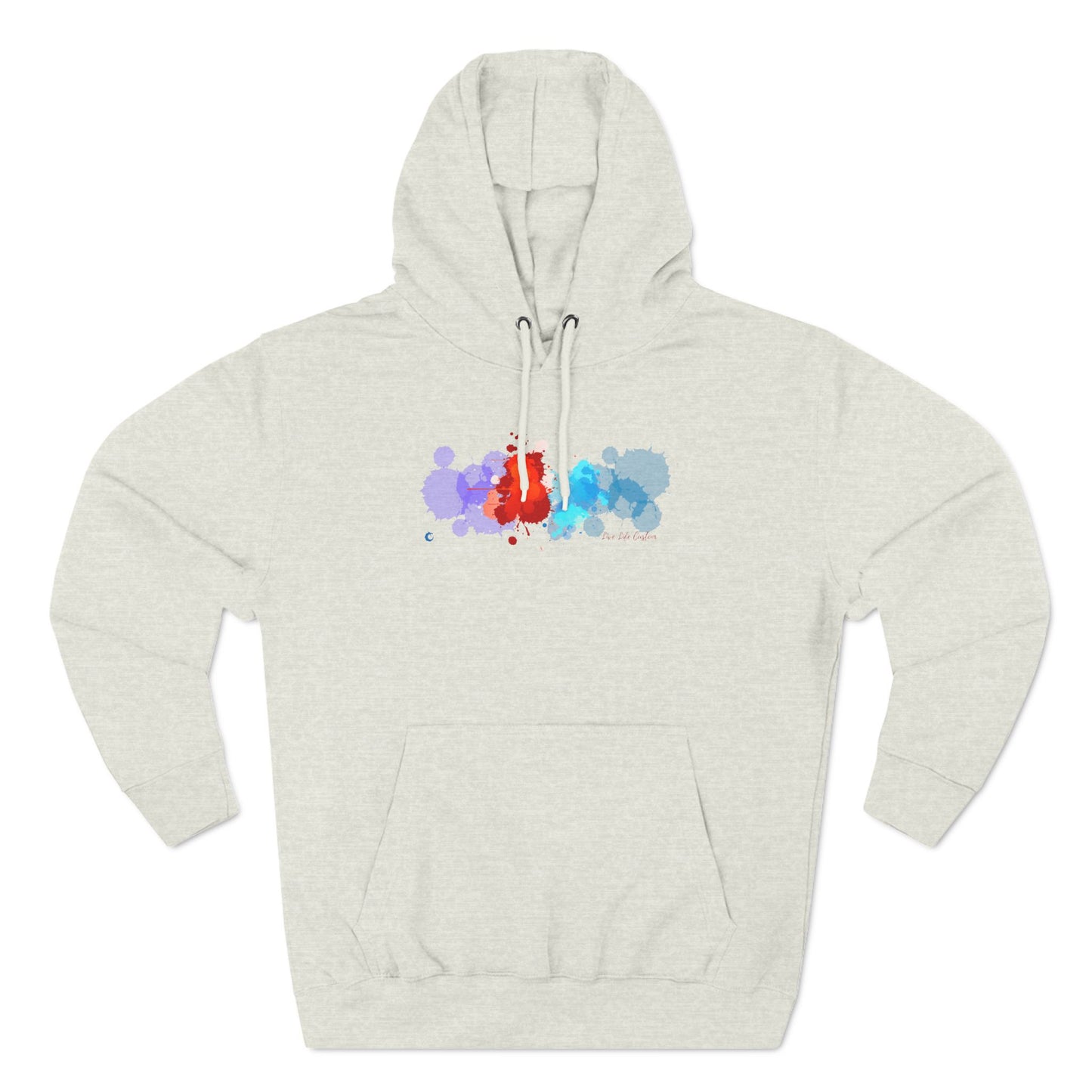 Three-Panel Fleece Hoodie - A Splash of Color