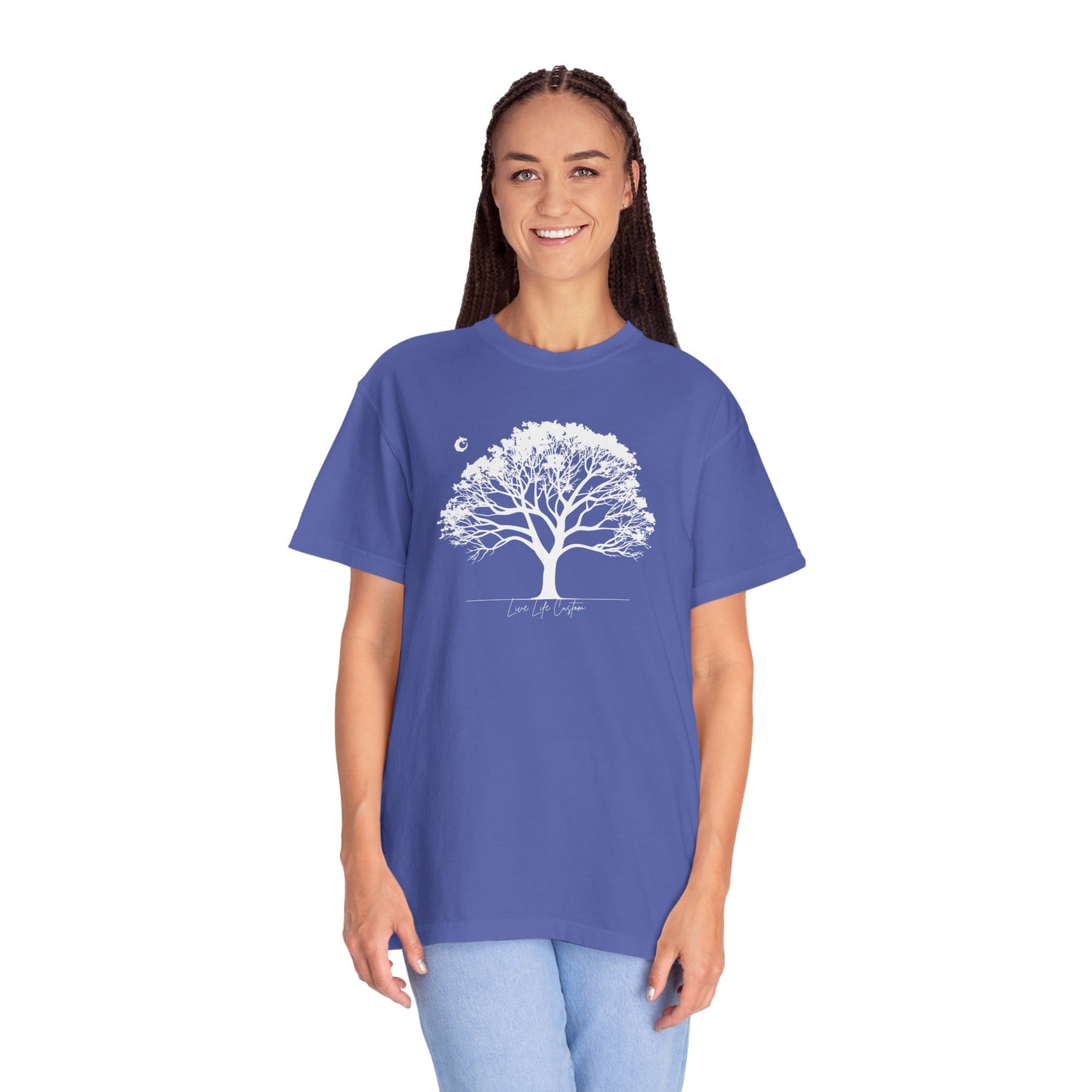 Garment-Dyed T-shirt - White Tree