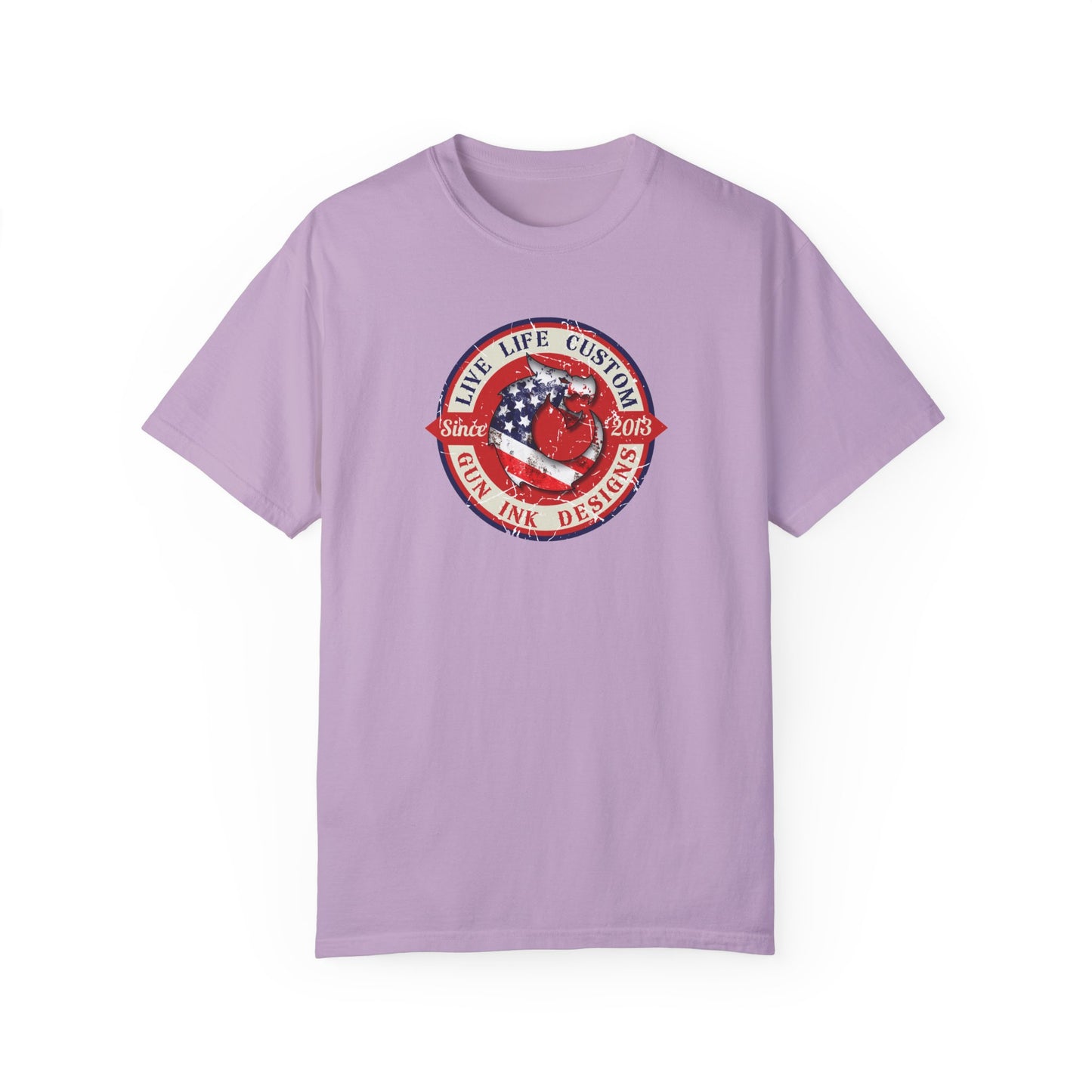 Garment-Dyed T-shirt - LLC Red Circle