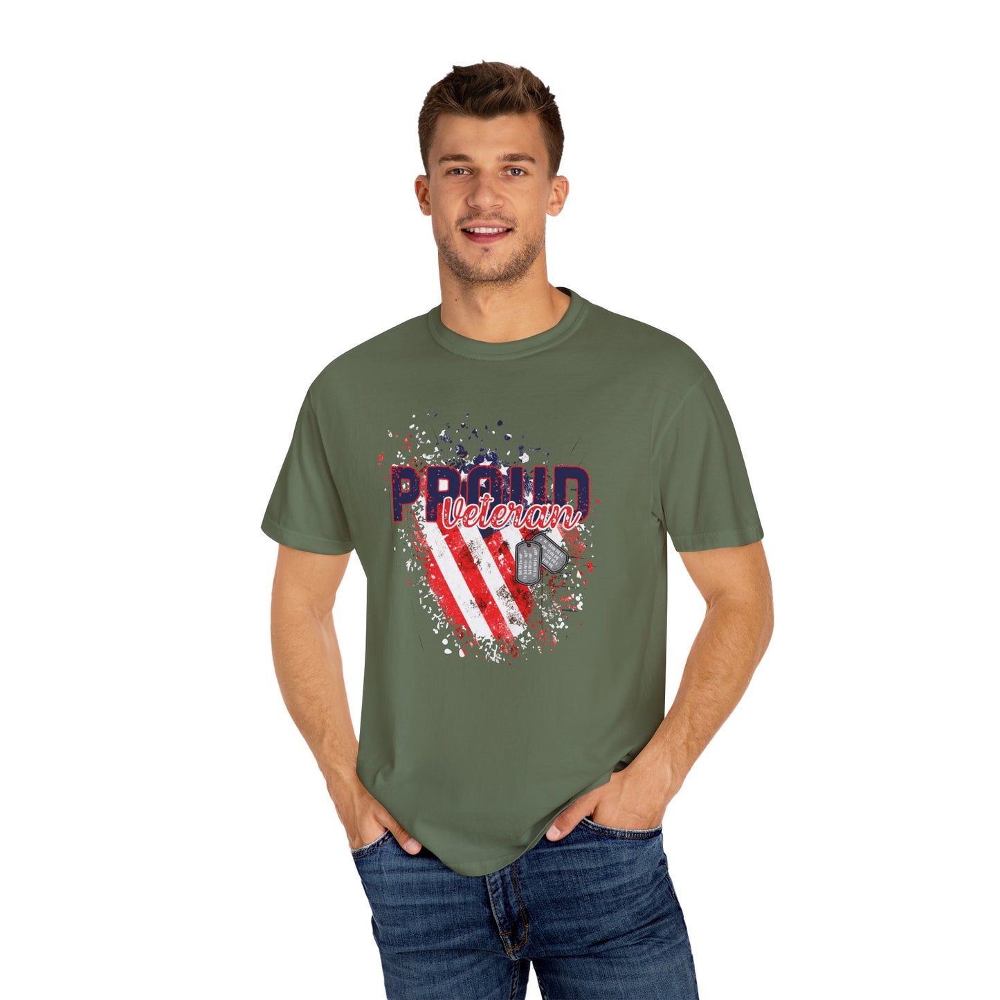 Garment-Dyed T-shirt - Proud Veteran