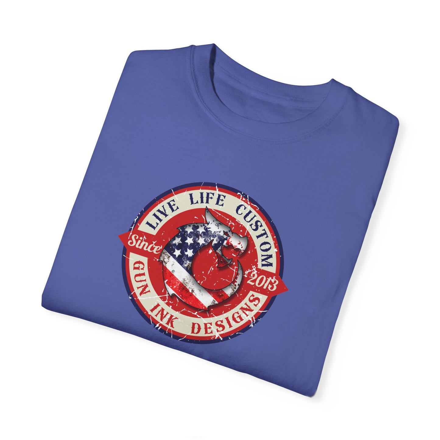 Garment-Dyed T-shirt - LLC Red Circle