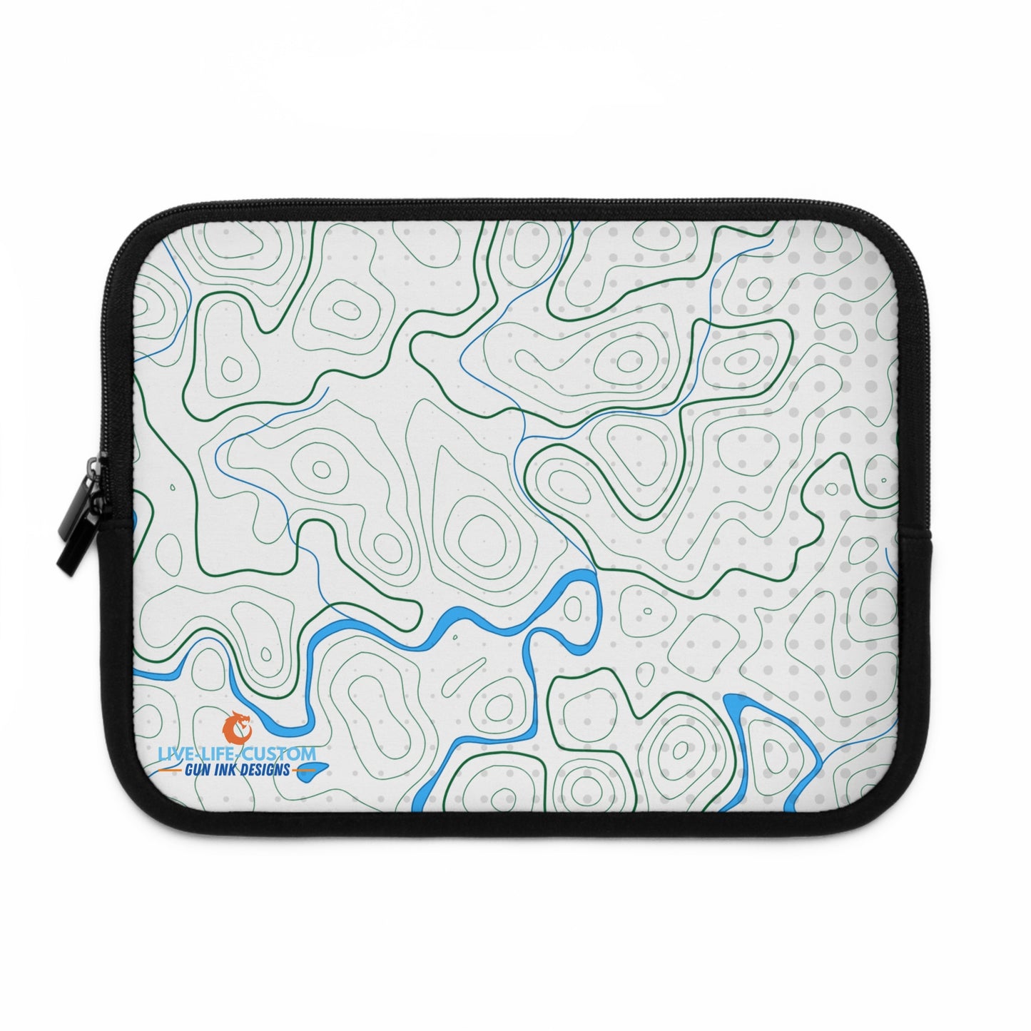 Topography Laptop Sleeve | Eco-Friendly Tech Case, Gift for Him/Her, Travel Accessory, Modern Design