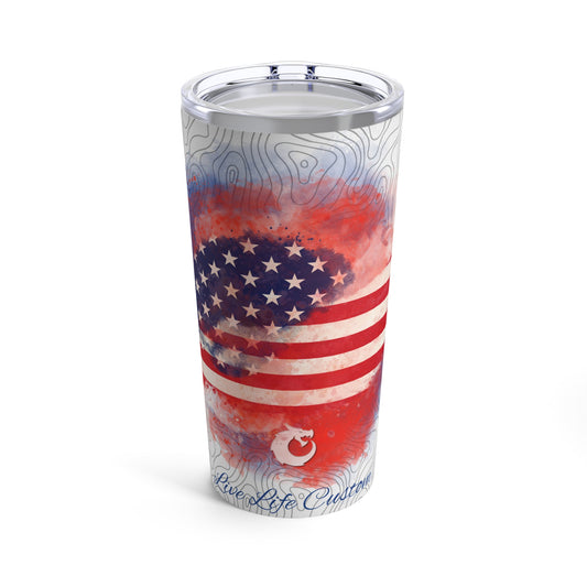 Tumbler 20oz - Watercolor flag