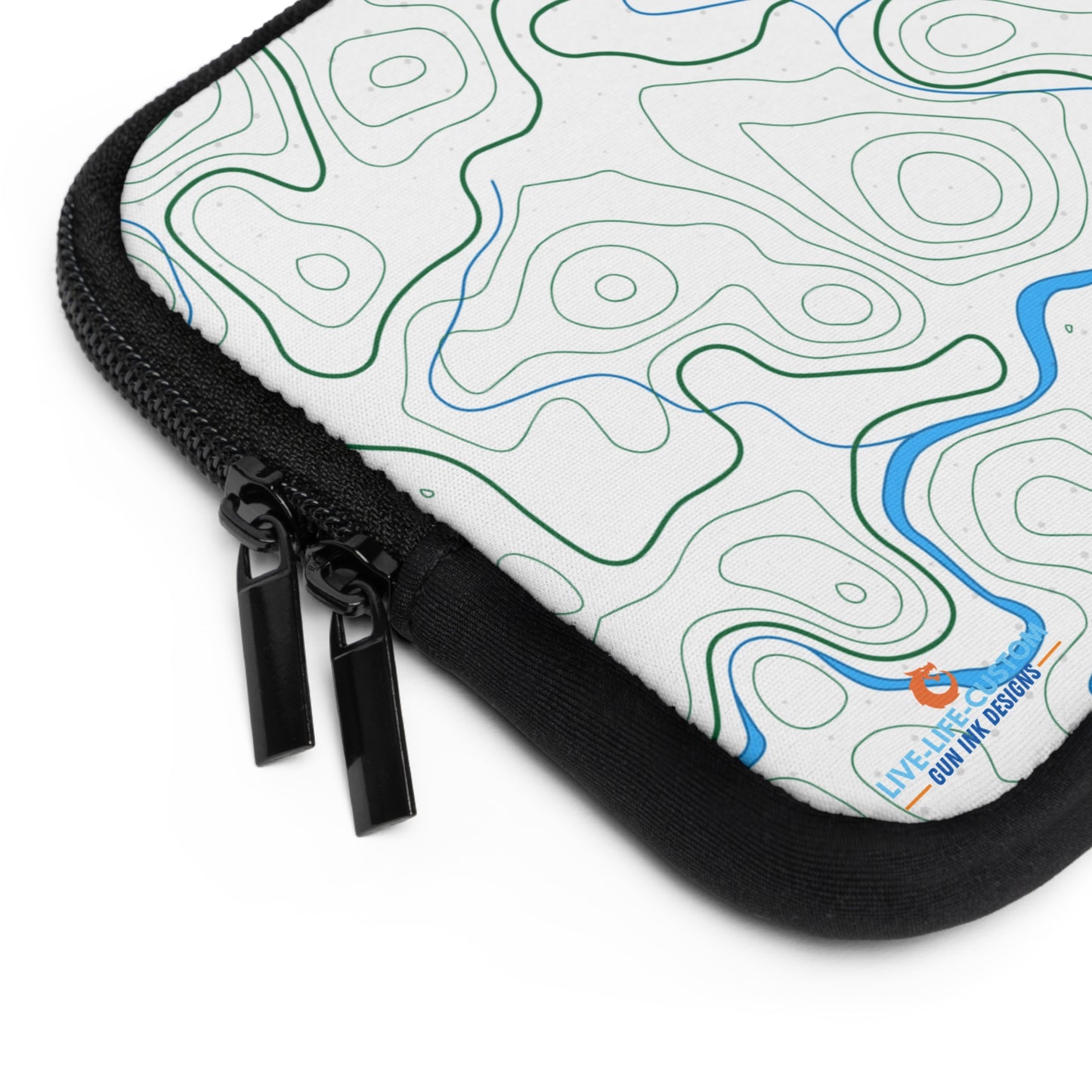 Topography Laptop Sleeve | Eco-Friendly Tech Case, Gift for Him/Her, Travel Accessory, Modern Design