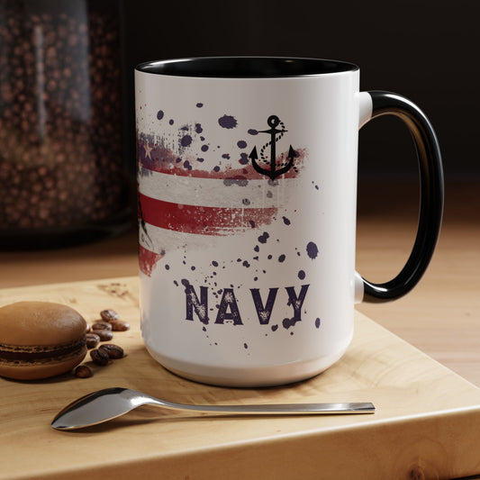 Accent Coffee Mug (11, 15oz) - Navy
