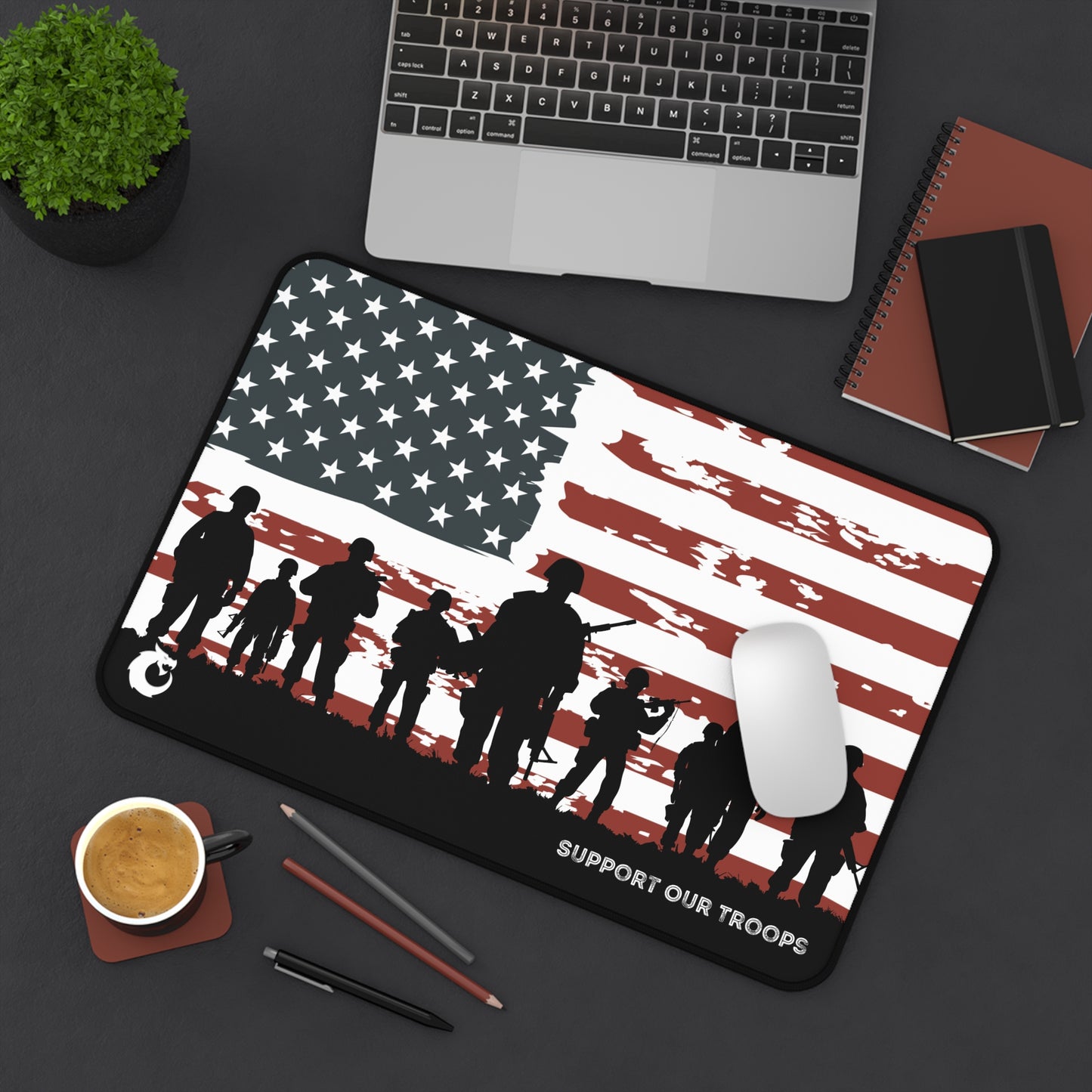 Desk Mat - Support Our Troops