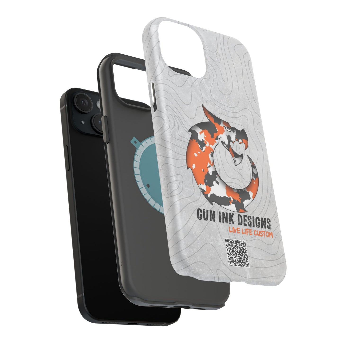 Magnetic Tough Cases - Topo QR code
