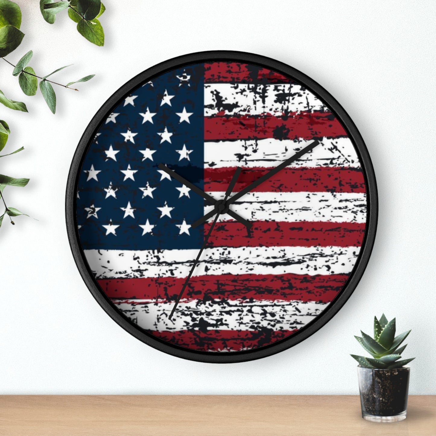 Wall Clock - Vintage Flag