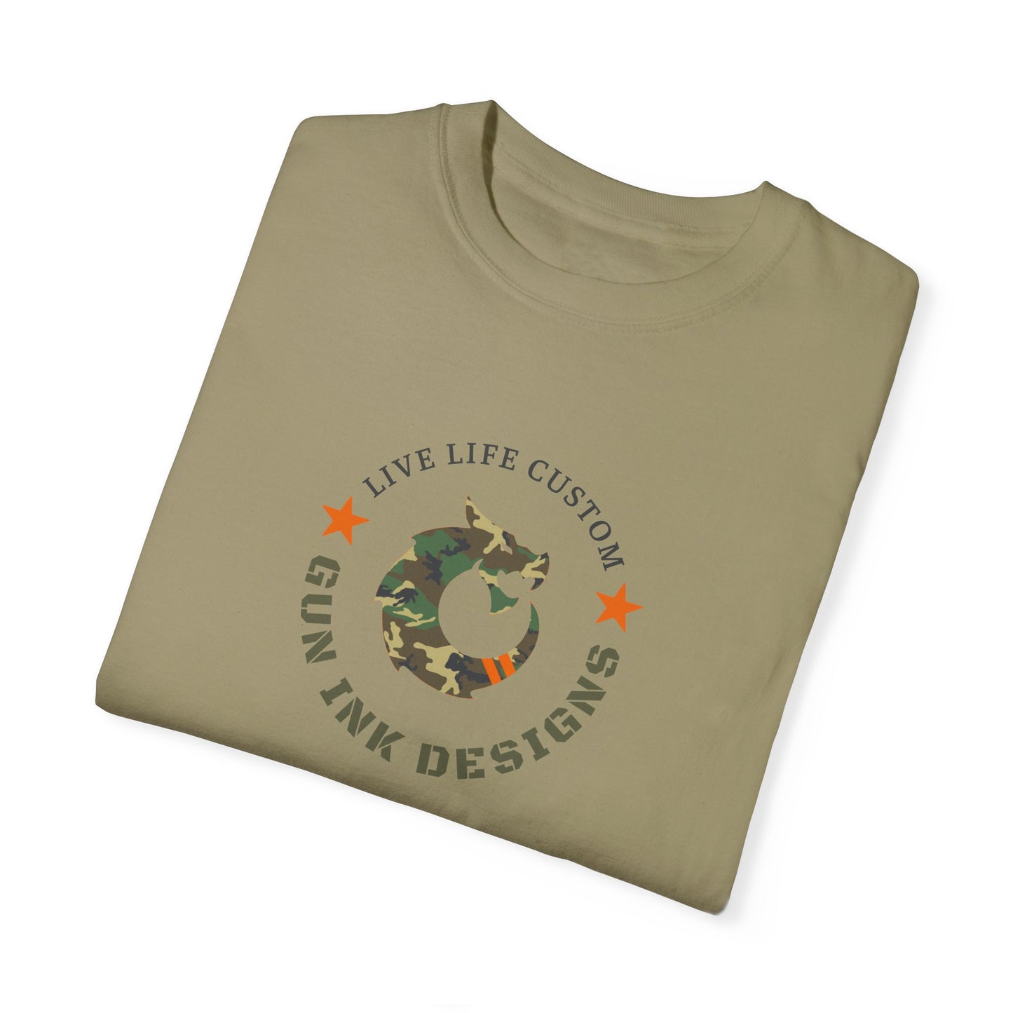 Garment-Dyed T-shirt - Camo Dragon