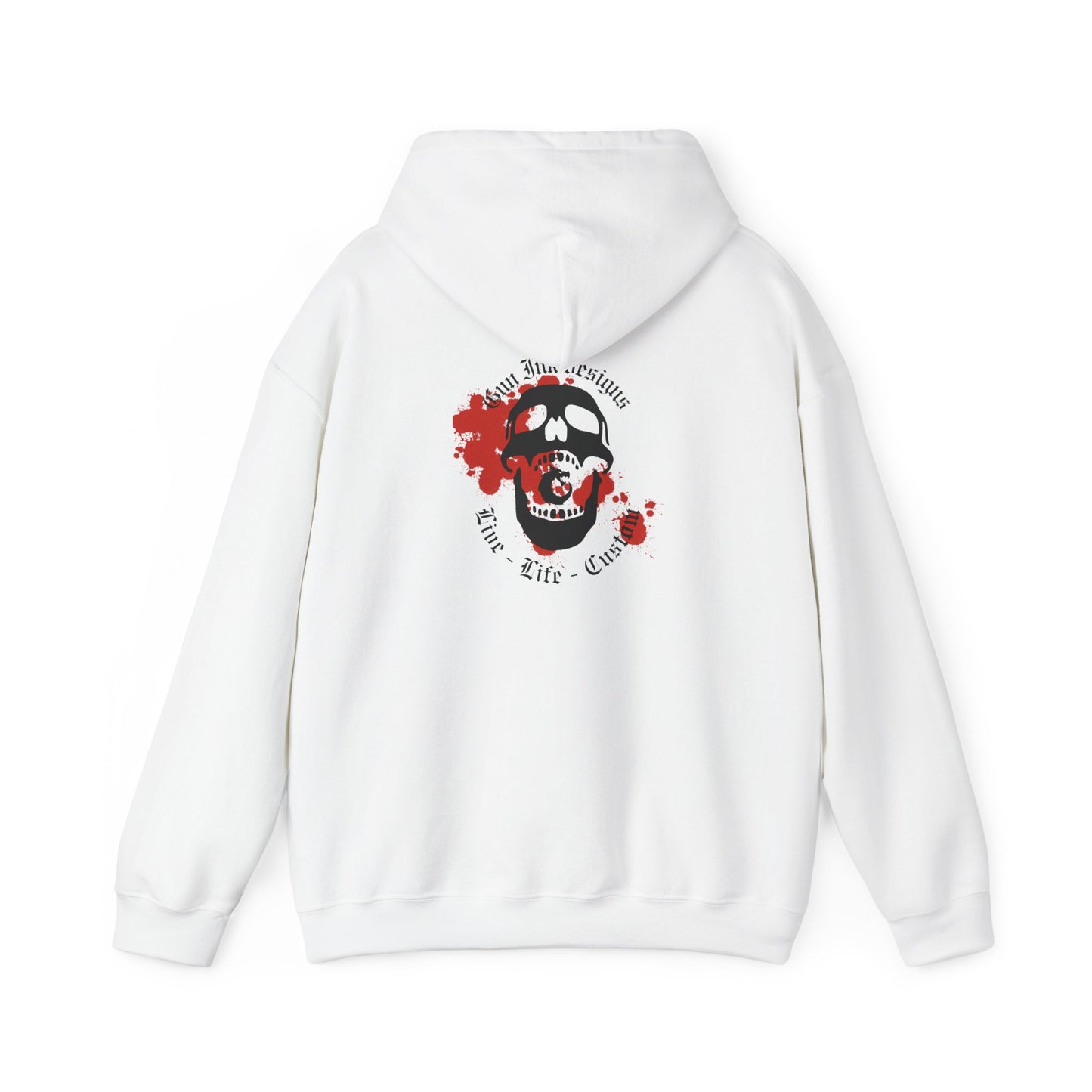 Heavy Blend™ Hooded Sweatshirt - GID Skull