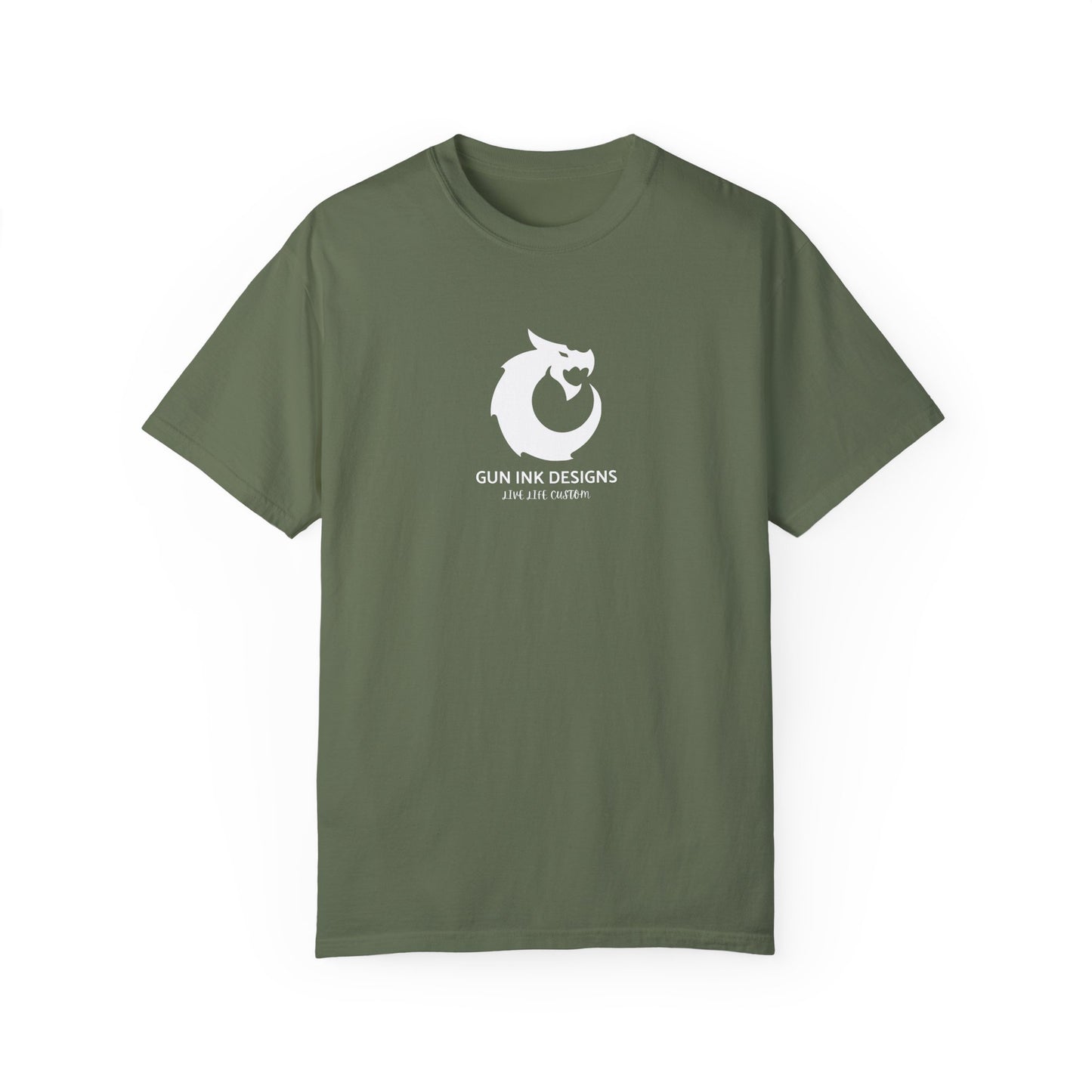 Garment-Dyed T-shirt - White Dragon