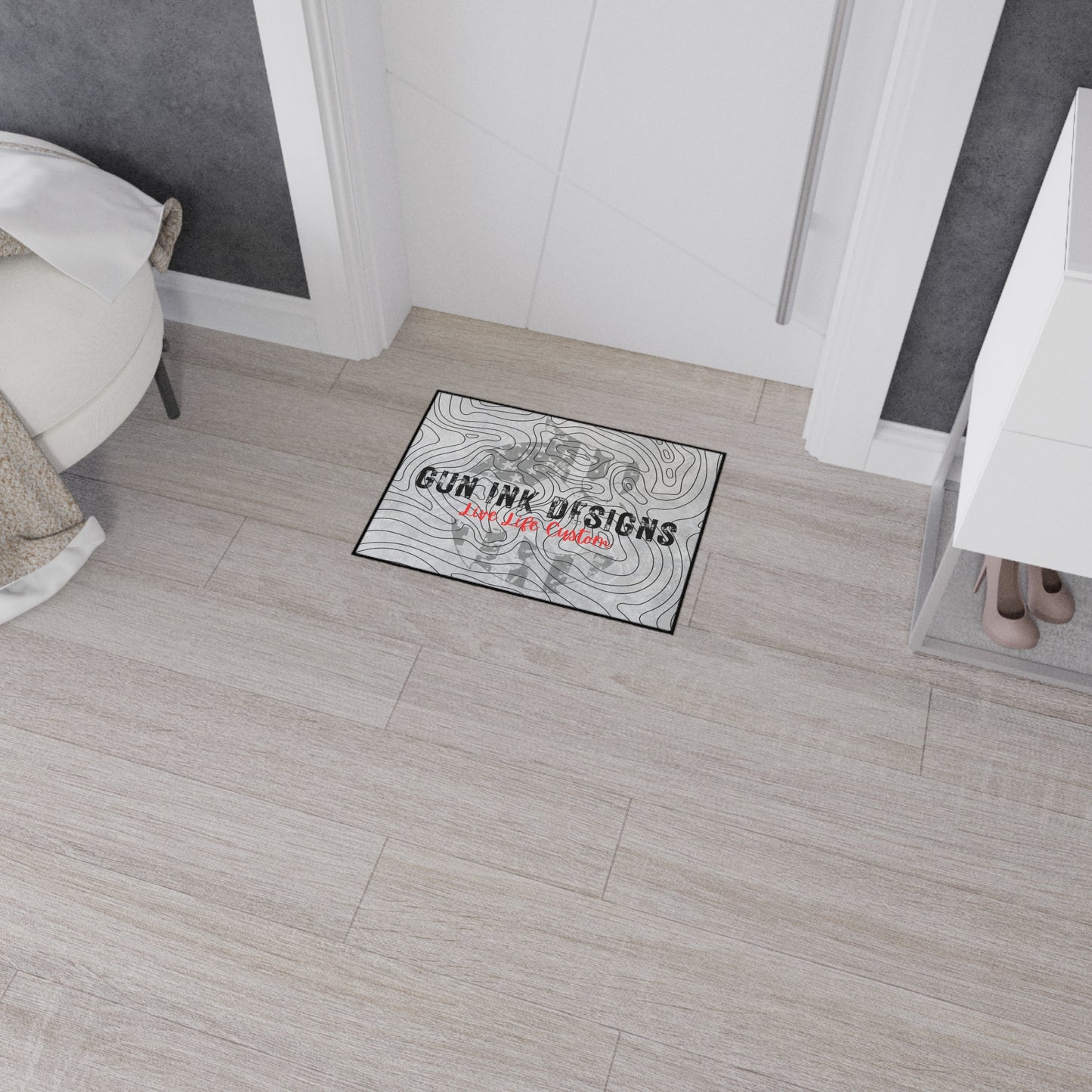 Heavy Duty Floor Mat - Topo Flag Logo