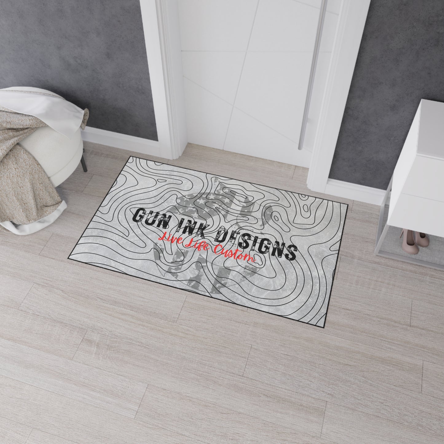 Heavy Duty Floor Mat - Topo Flag Logo