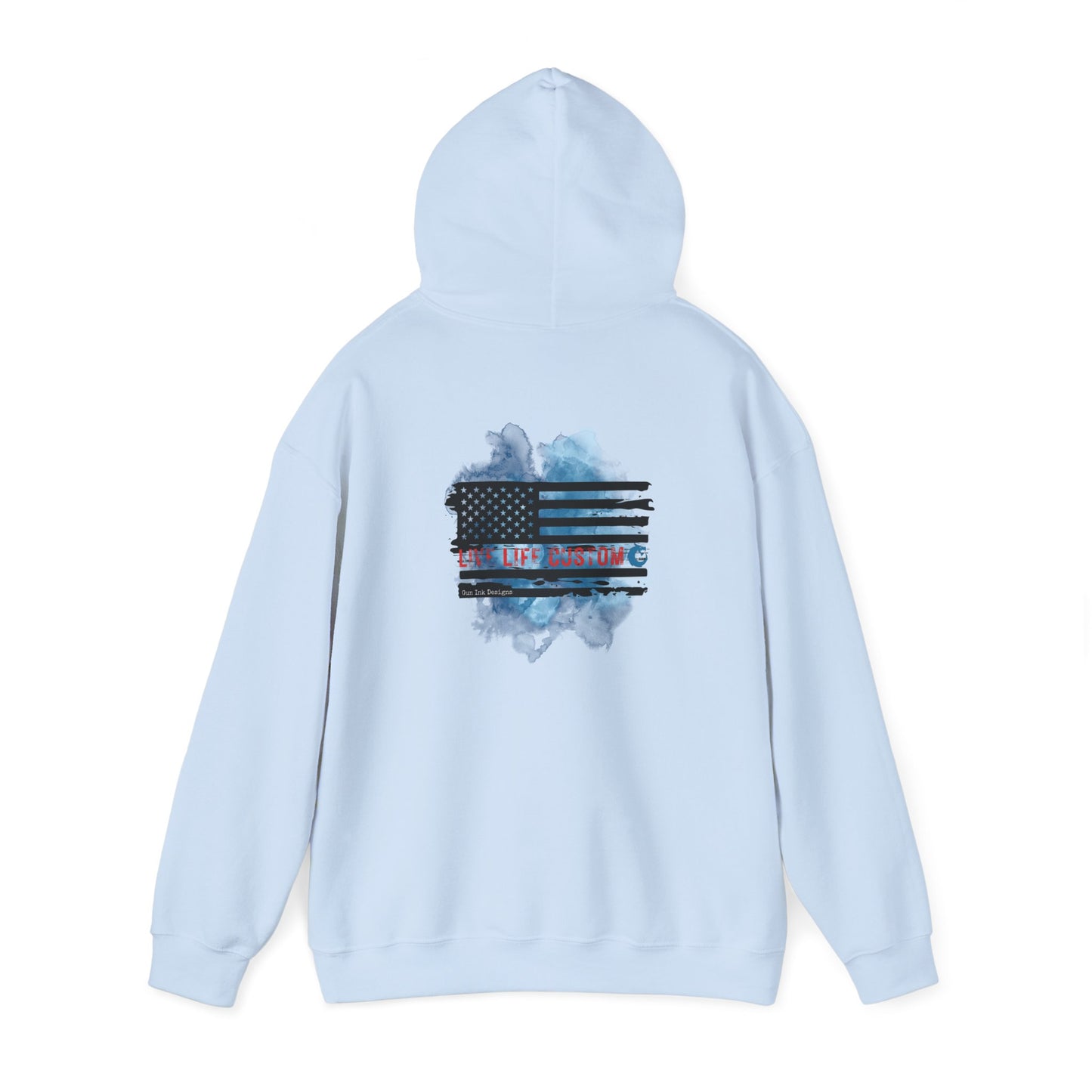 Heavy Blend™ Hooded Sweatshirt - Water Color Flag