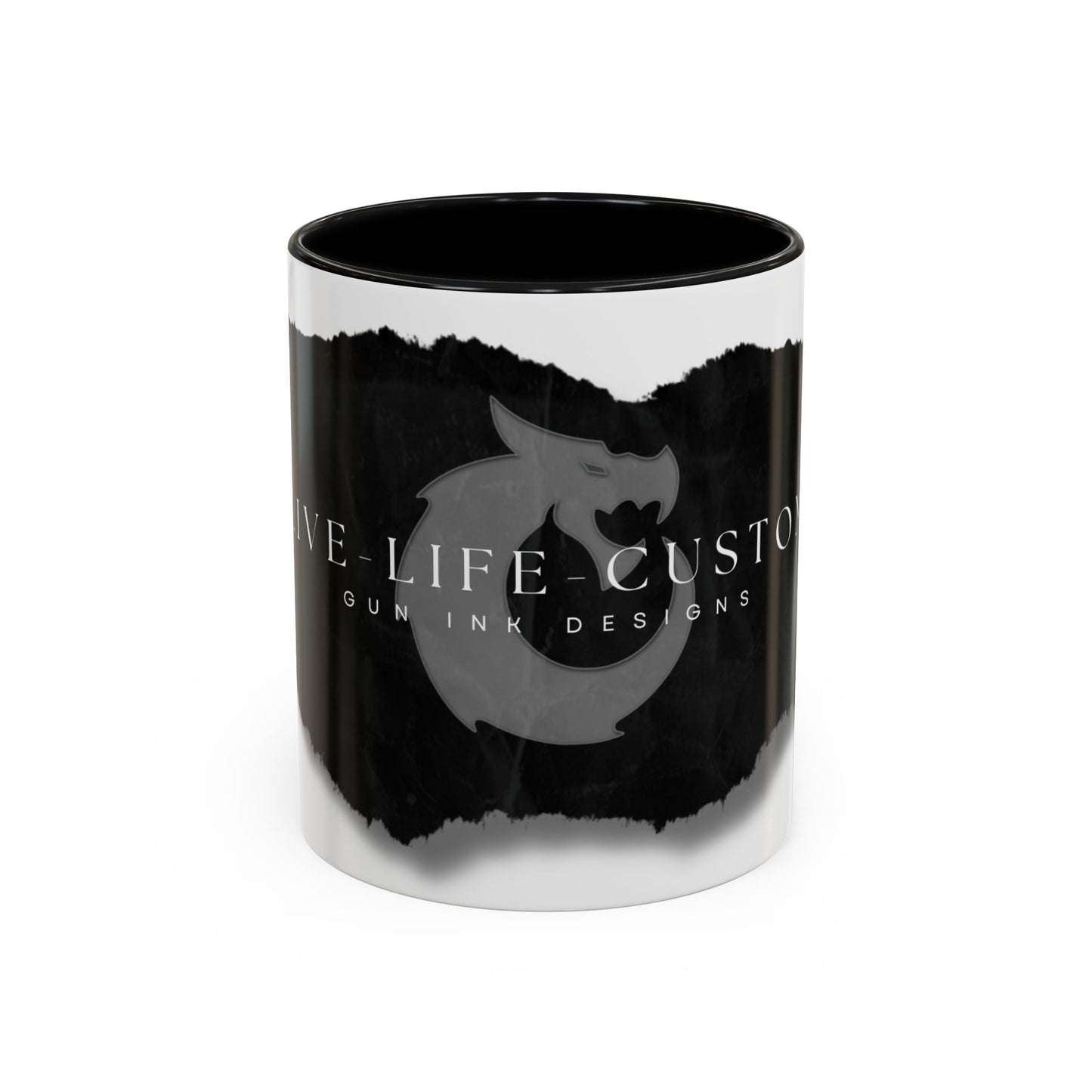 Accent Coffee Mug (11, 15oz) - Torn Paper