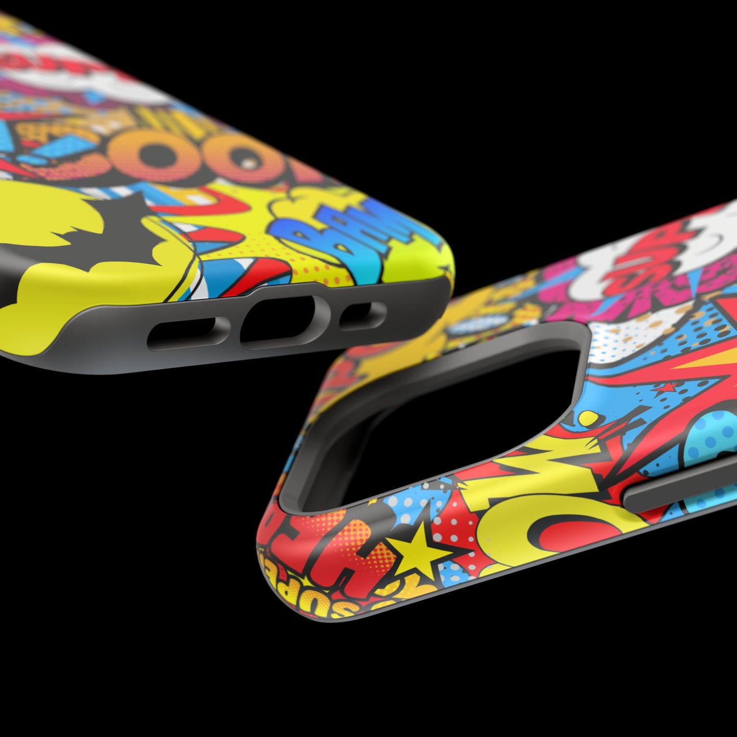 Comic Book Pop Art Phone Case - Magnetic Tough Cases for Superhero Lovers, Fun and Colorful Cell Cover