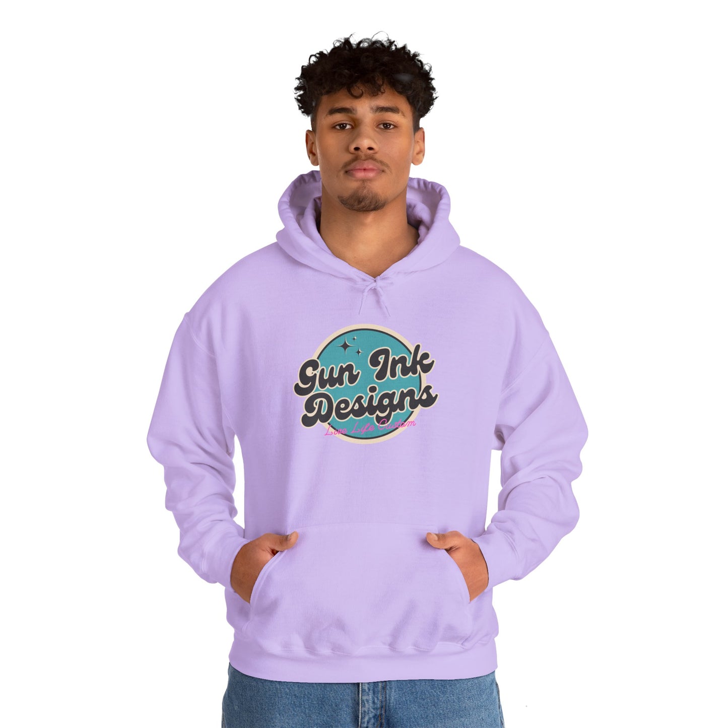 Heavy Blend™ Hooded Sweatshirt - Teal Circle