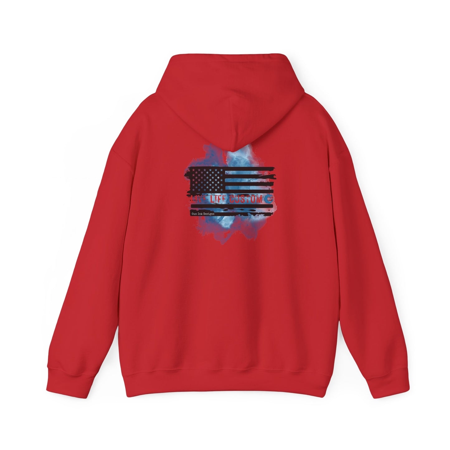 Heavy Blend™ Hooded Sweatshirt - Water Color Flag