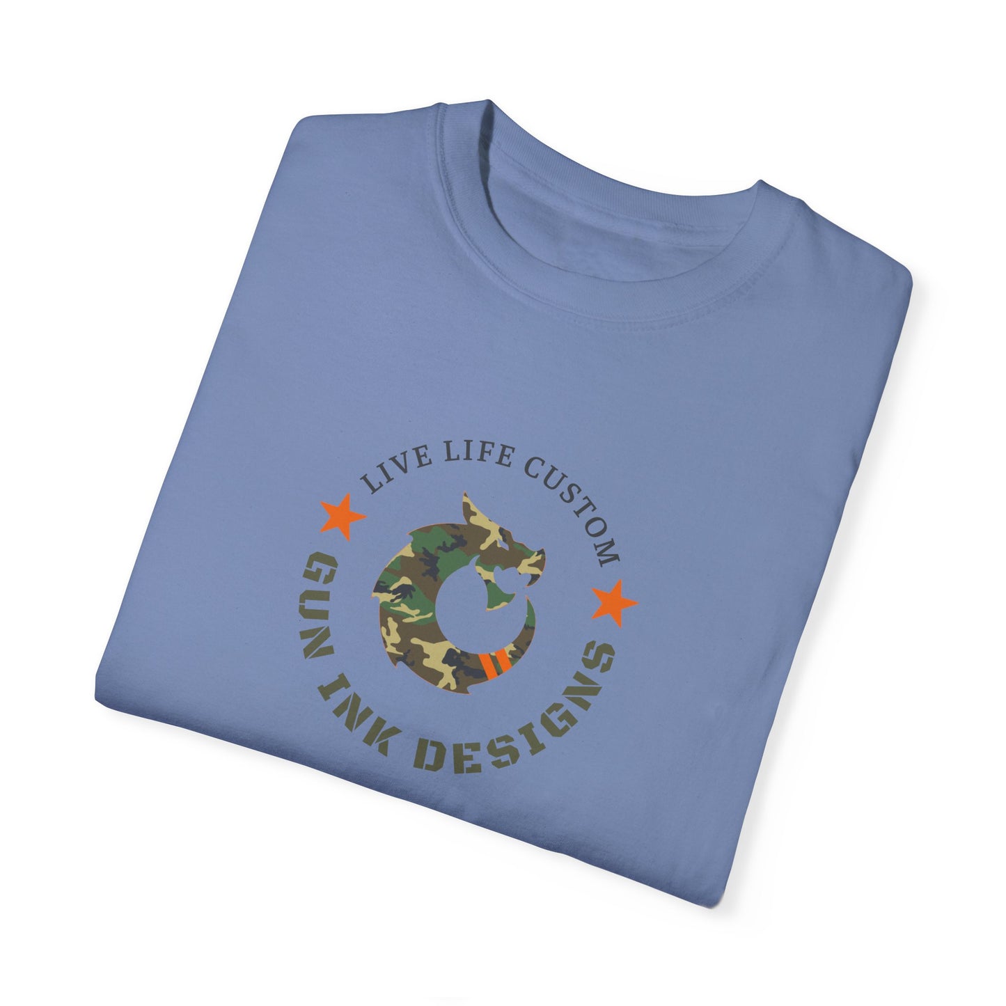 Garment-Dyed T-shirt - Camo Dragon