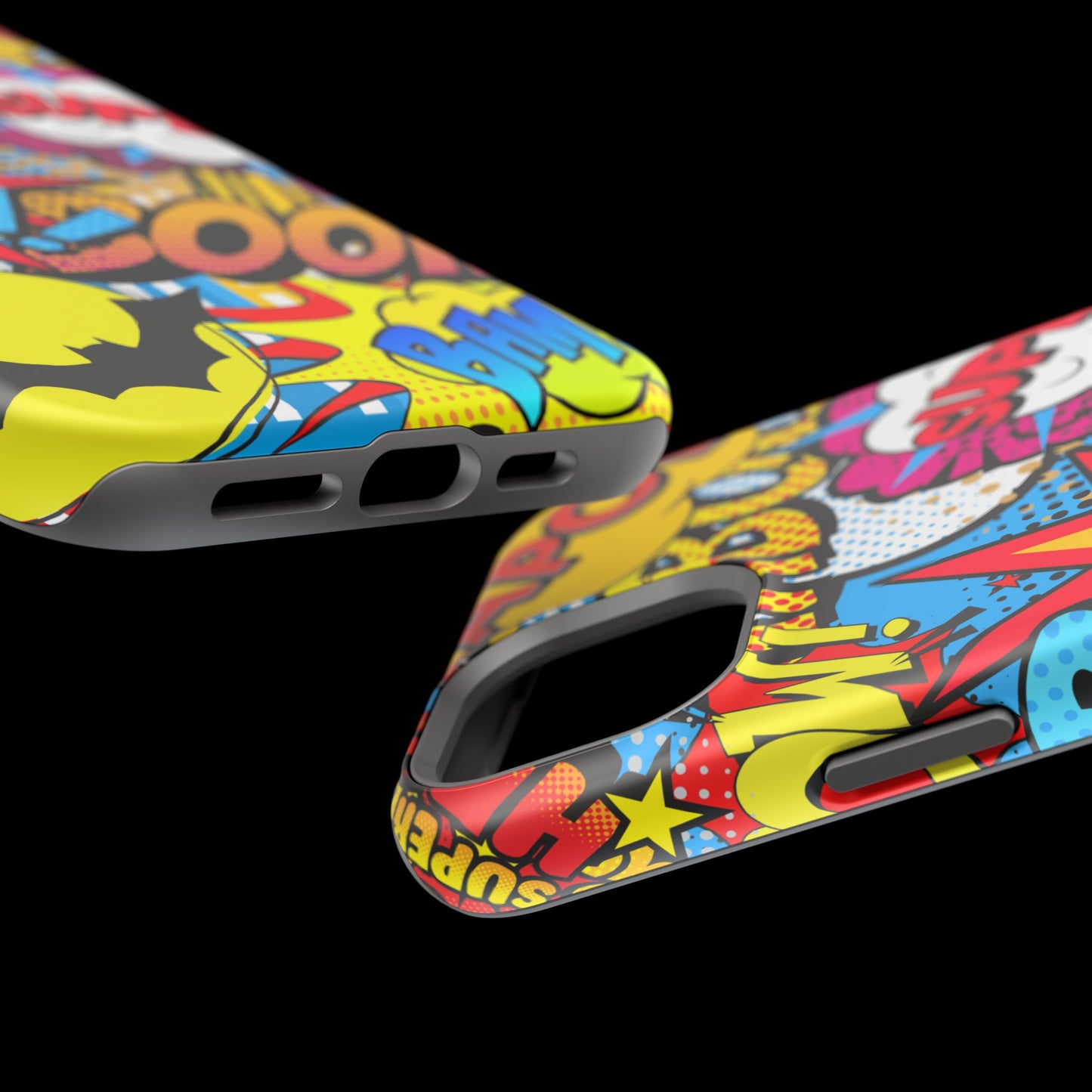 Comic Book Pop Art Phone Case - Magnetic Tough Cases for Superhero Lovers, Fun and Colorful Cell Cover