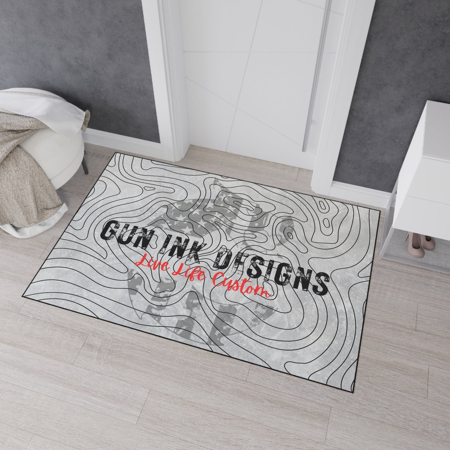 Heavy Duty Floor Mat - Topo Flag Logo