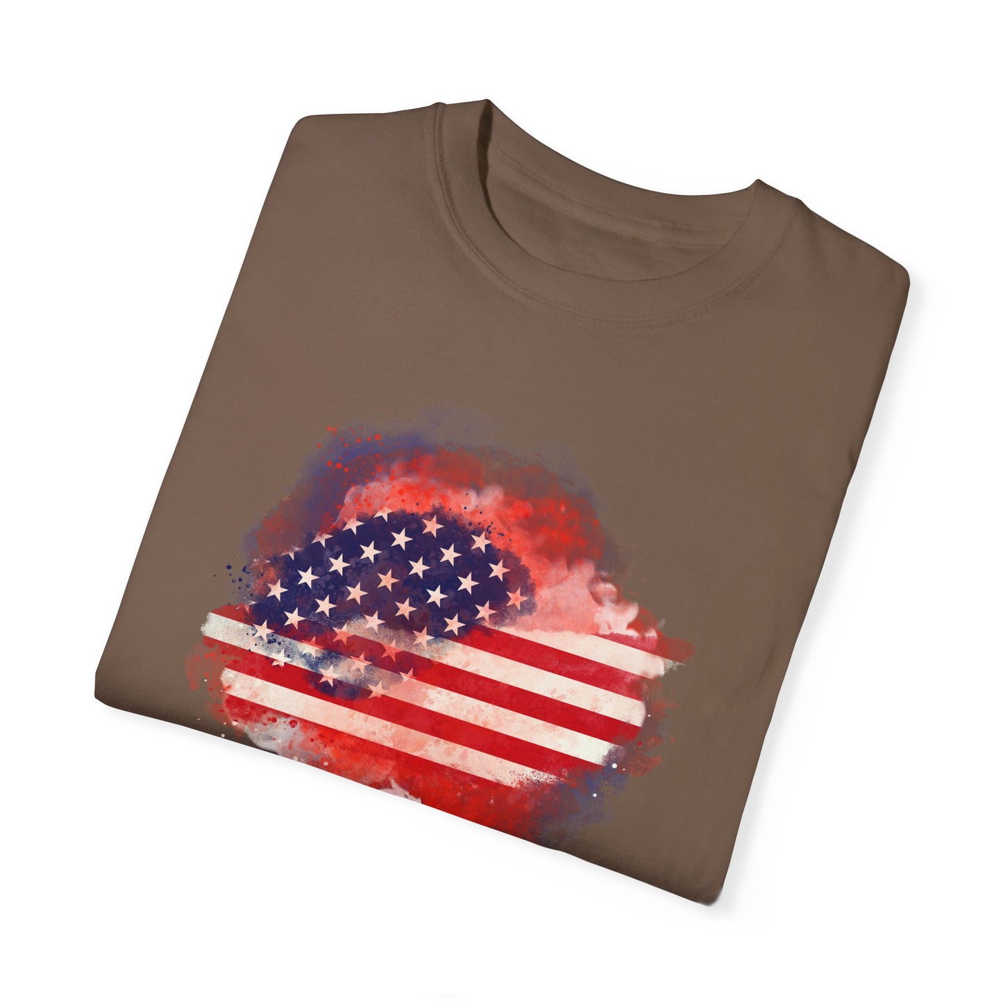 Garment-Dyed T-shirt - Watercolor Flag