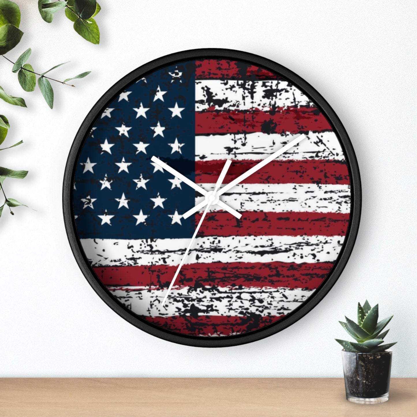 Wall Clock - Vintage Flag