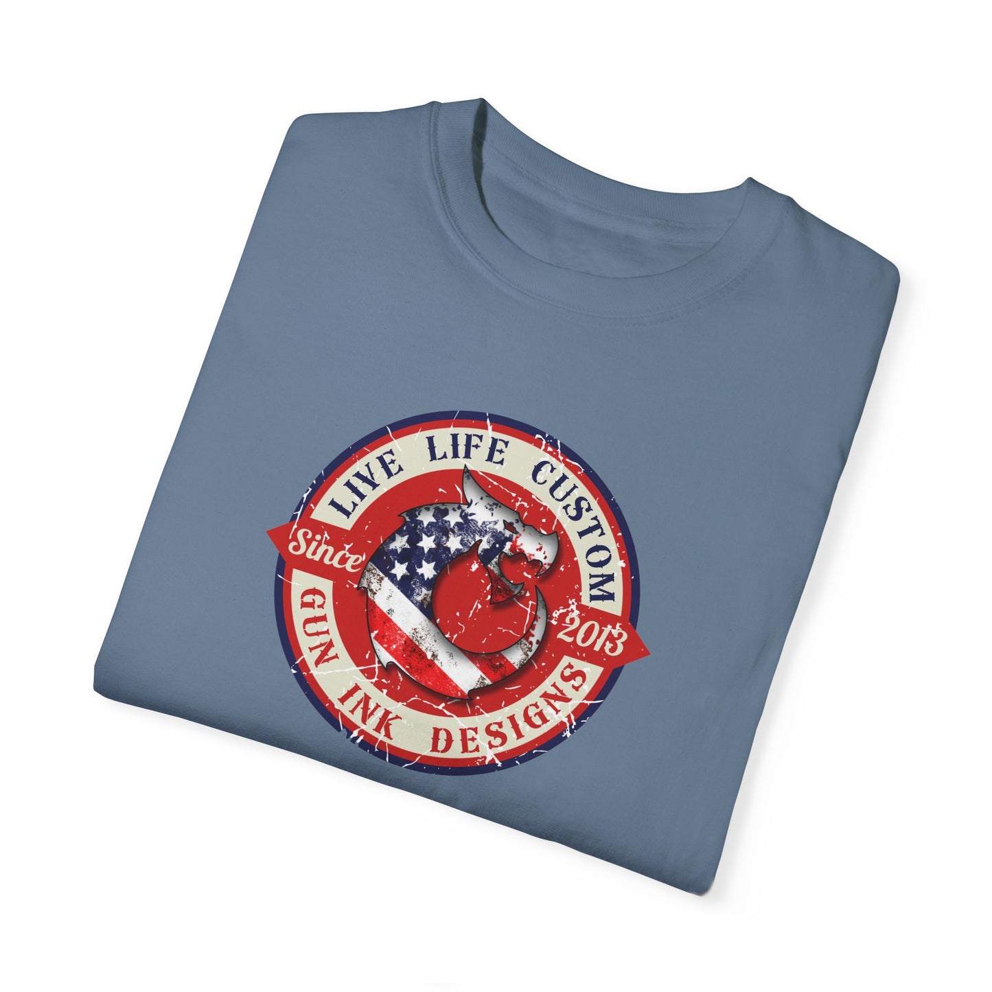 Garment-Dyed T-shirt - LLC Red Circle