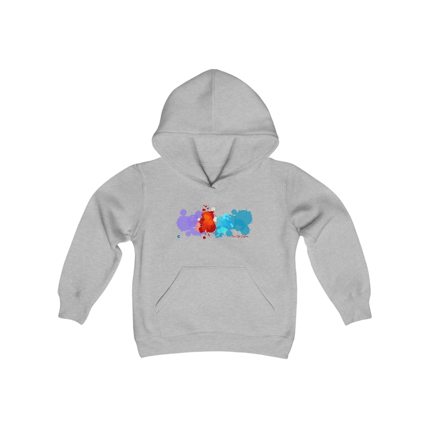 Youth Heavy Blend Hooded Sweatshirt - A Splash of Color