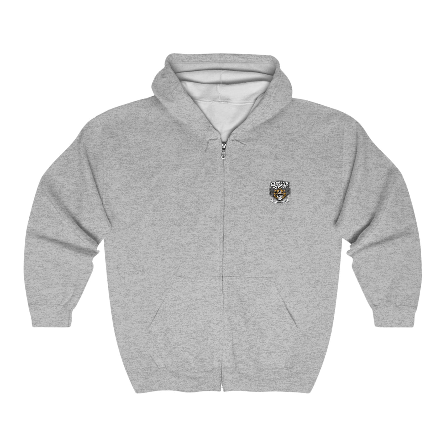 Heavy Blend™ Full Zip Hooded Sweatshirt - Helmet