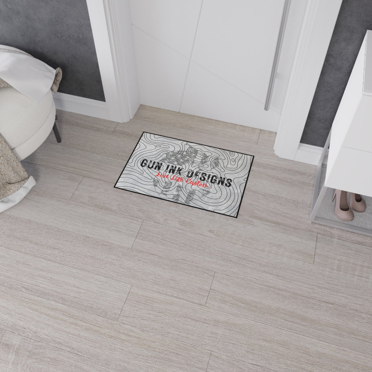 Heavy Duty Floor Mat - Topo Flag Logo