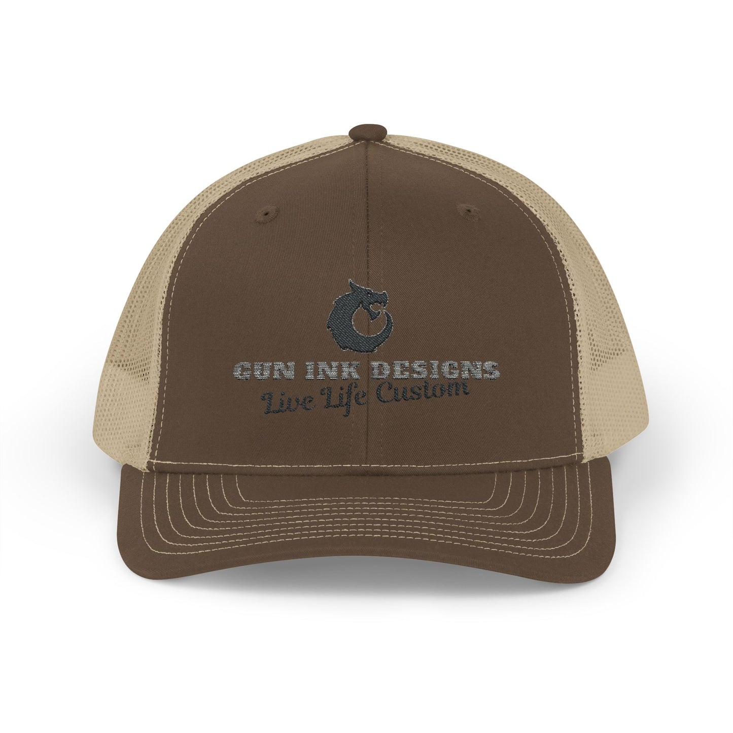 Snapback Trucker Cap - Black and Gray Logo