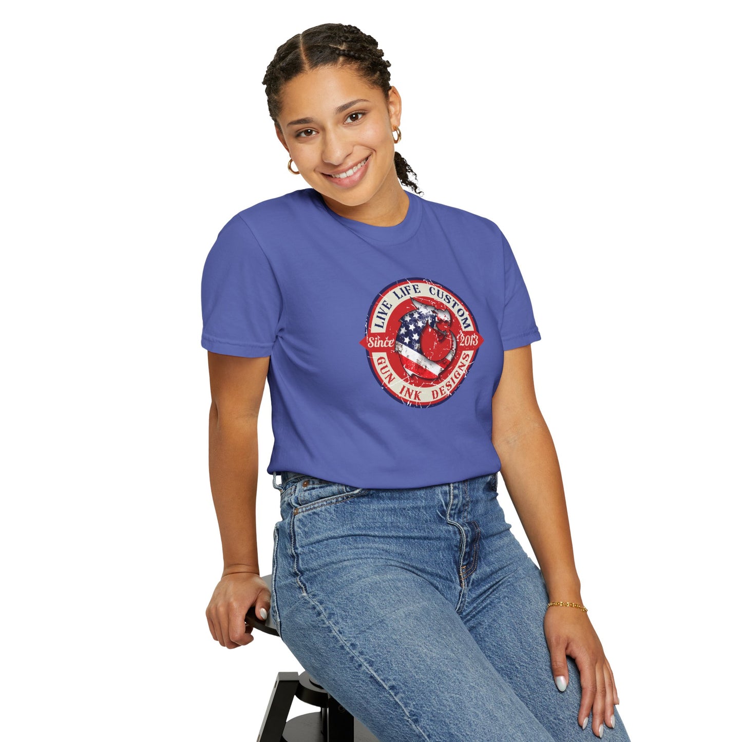 Garment-Dyed T-shirt - LLC Red Circle