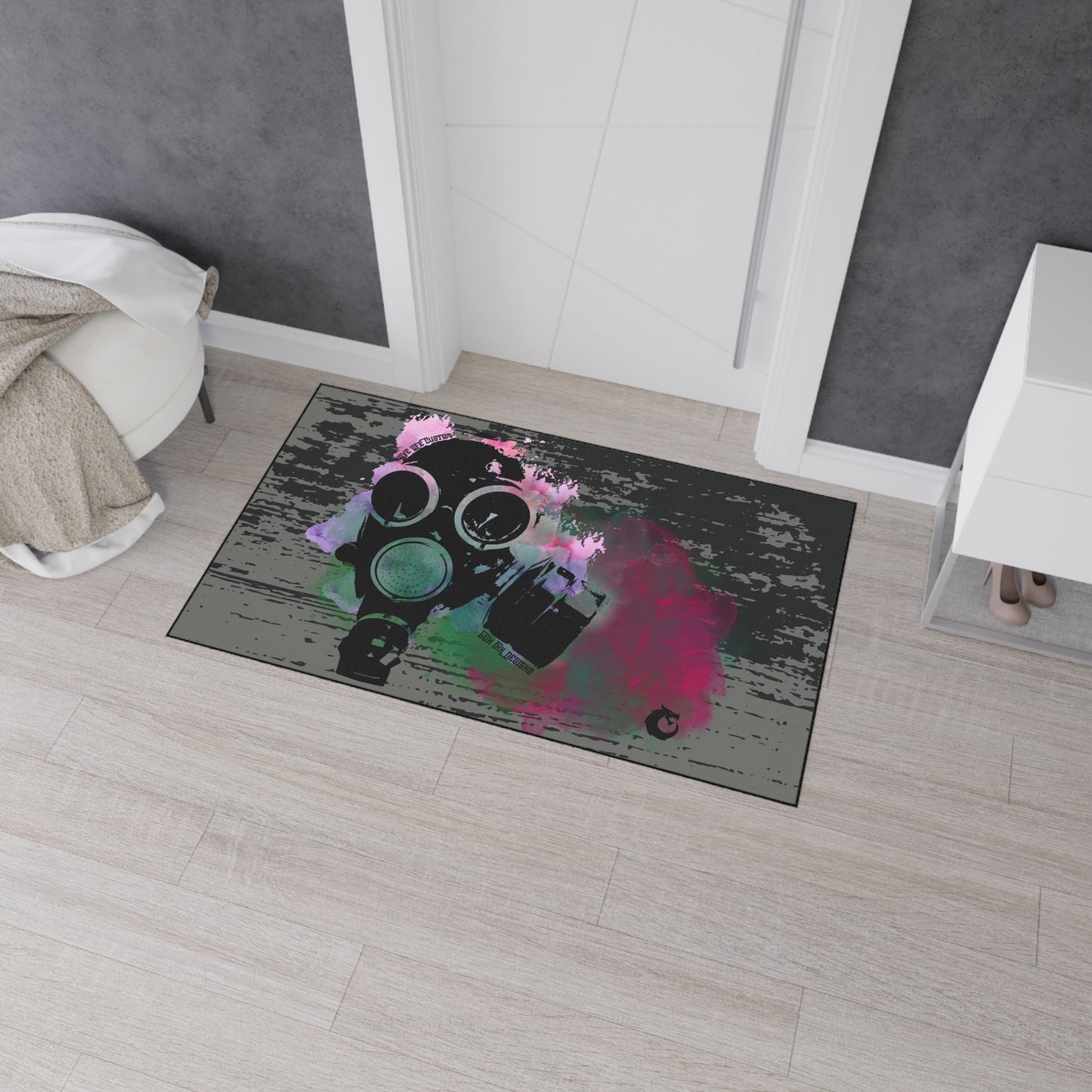 Heavy Duty Floor Mat - Gas Mask