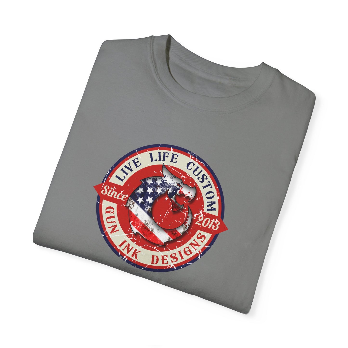 Garment-Dyed T-shirt - LLC Red Circle