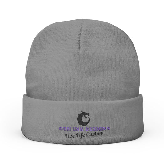 Custom Embroidered Knit Beanie - Live Life Custom