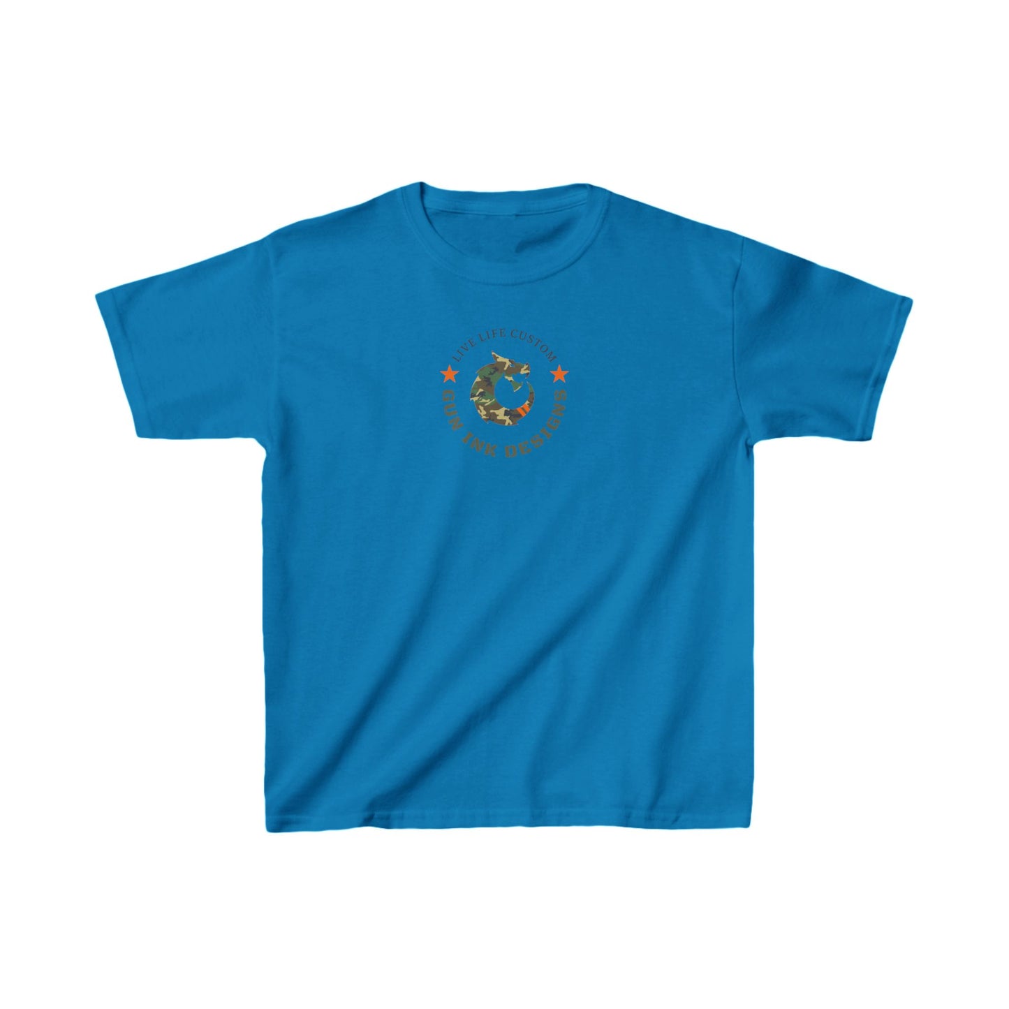 Kids Heavy Cotton™ Tee - Camo Dragon