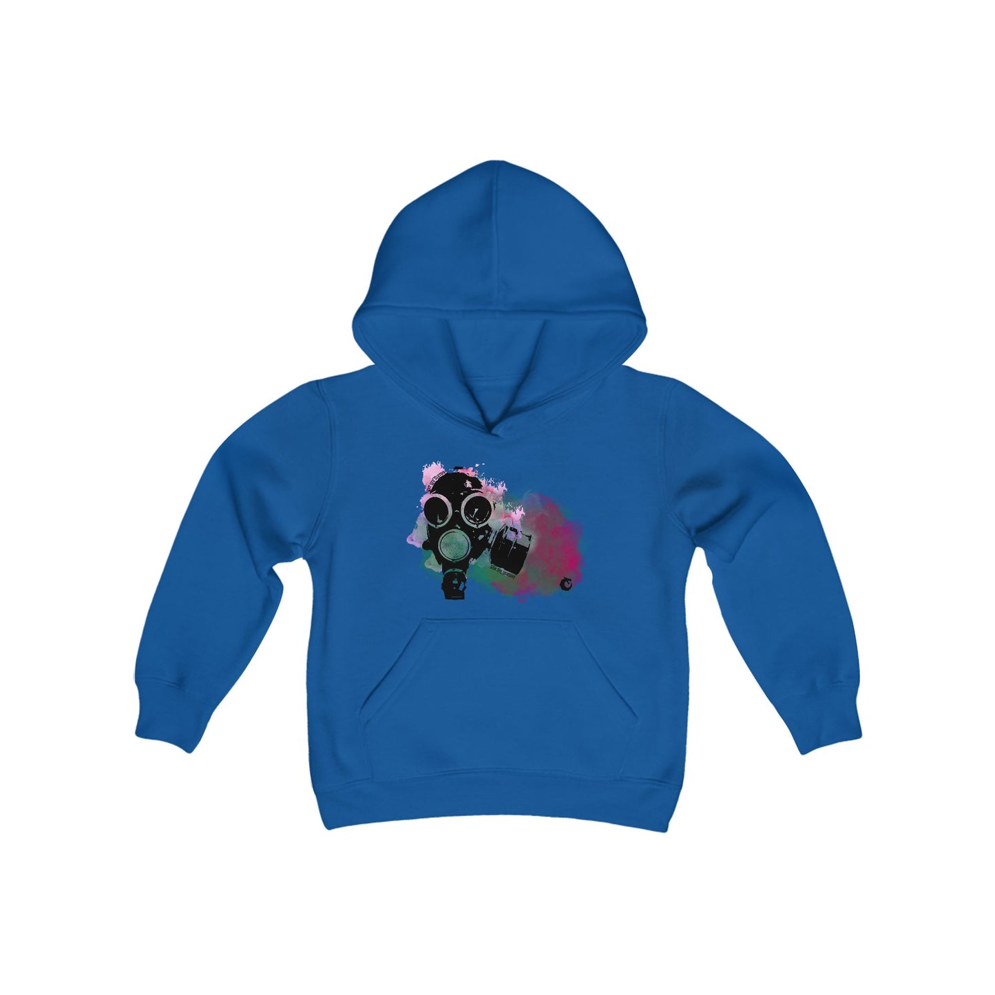 Youth Heavy Blend Hooded Sweatshirt - Gas Mask